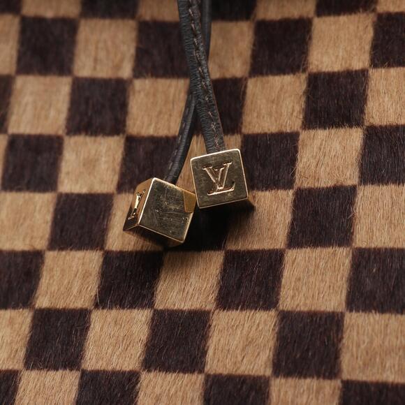 Louis Vuitton Lion Handbag Damier Sauvage Leather Brown - Picture 9 of 9